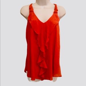by&by sleeveless ruffled casual top  - Small